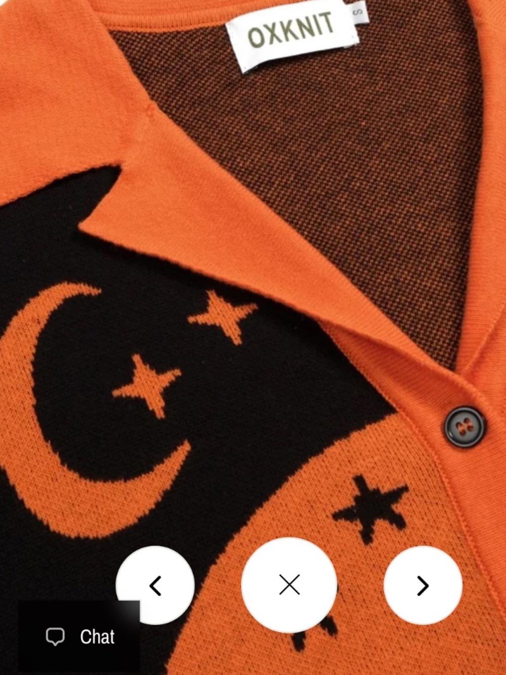 π€π§‘ Vintage Witchy Black & Orange Cat Cardigan βXL - Picture 3 of 4